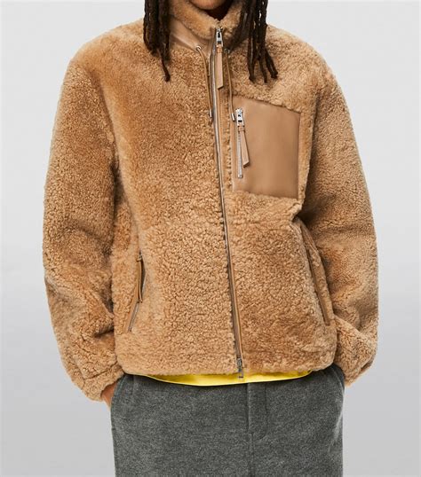 Sand Beige Shearling Jacket .